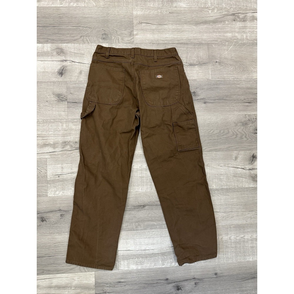 Dickies Carpenter Jeans Relaxed Fit 32x30 Straight Brown Utility NWOT - Picture 8 of 11